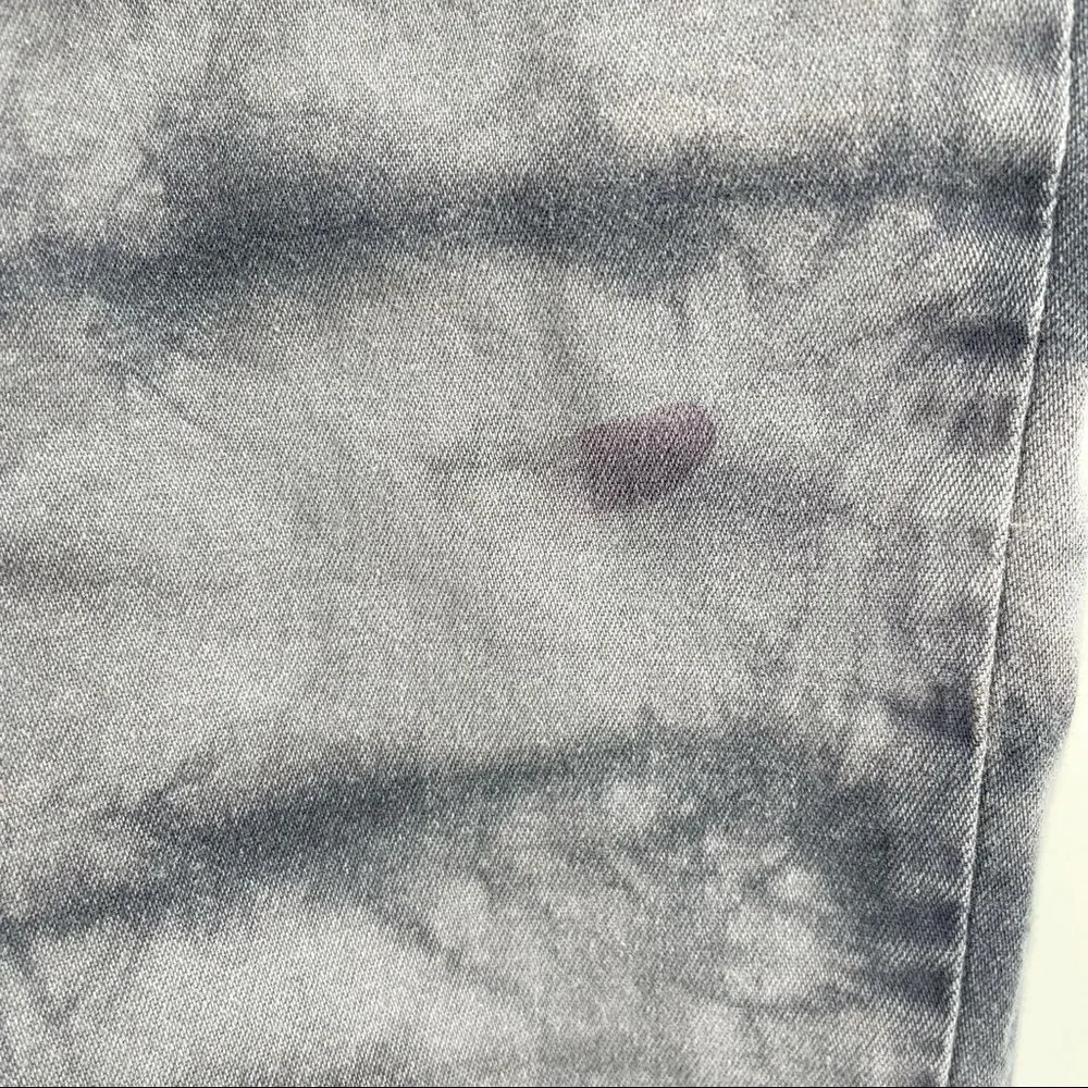 Justice Premium Jeans Girl’s Simply Low Tie Dye Gray Denim Skinny Jeans Size 14